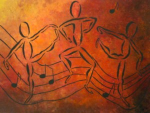 Dance Fever - click on dancer to enlarge image.