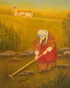 Tuscan Farmhouse at Sunset