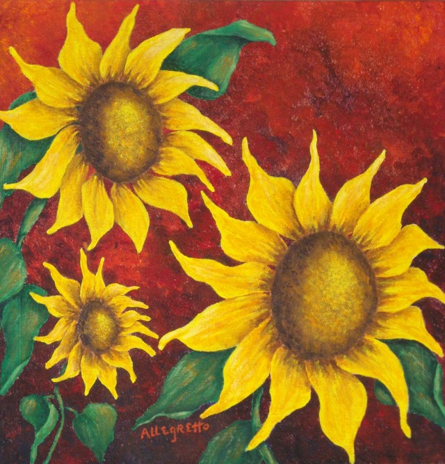 Sunflowers at Sunset